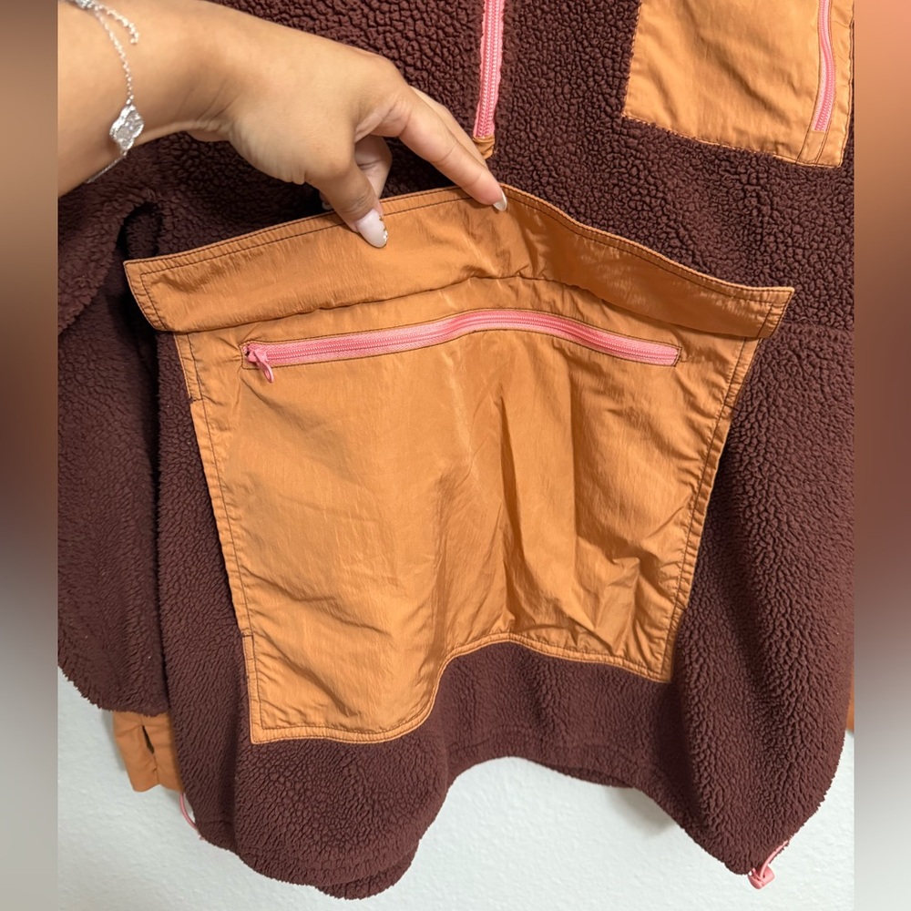 Aerie Offline Oversized Sherpa Quarter Zip Jacket - Picture 5 of 11